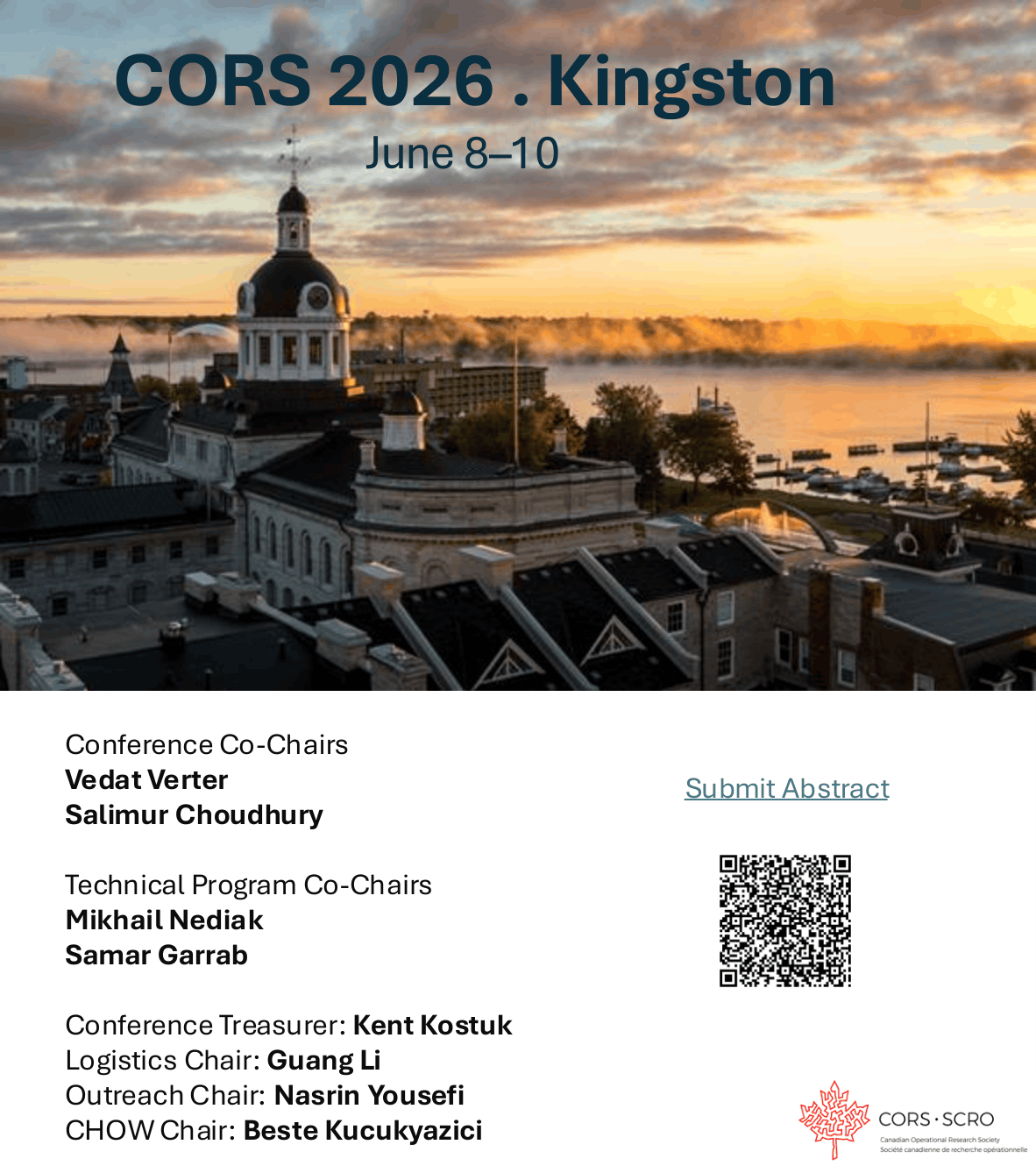 Bannière — Congrès annuel de la SCRO 2026