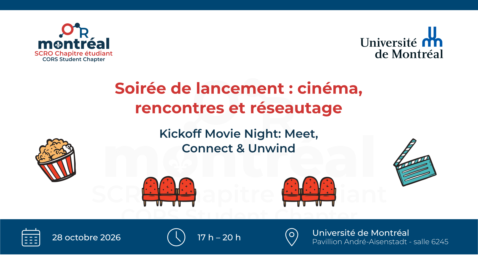Bannière — Soirée cinéma & réseautage